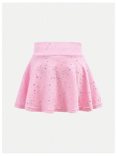 31-NLEgKeEL.jpg Toddler Girl's Glitter Flared Tennis Golf Skirt Athletic Butterfly Ruffle School Skirts with Pockets