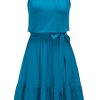 311C1grVBzL.jpg Womens 2025 Summer Dress Halter Wedding Guest Casual Beach Vacation Outfits Belted Sundresses with Pockets