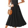 31Akn4KHd4L.jpg Women's 2024 Summer Sundresses Casual Beach Vacation Outfits Long Flowy Sleeveless Tank Maxi Dress with Pockets