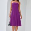 31DN6WjEeQL.jpg Womens Cocktail Dress Strapless Tube Formal Wedding Guest Prom Party Dress