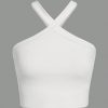 Girl's 2 Piece Summer Outfits Sets Floral Print Textured Ribbed Knit Halter Cami Top & Tiered Layer Skirt Sets