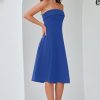 31KWHcFIulL.jpg Womens Cocktail Dress Strapless Tube Formal Wedding Guest Prom Party Dress