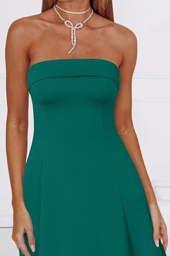 31csNvbbCNL.jpg Womens Cocktail Dress Strapless Tube Formal Wedding Guest Prom Party Dress