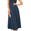 Womens 2025 Formal Evening Gowns Maxi Dress Cocktail Party V Neck Sleeveless Wedding Guest Long Elegant Dress