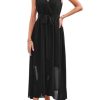 31fWC-l-F0L.jpg Womens 2025 Summer Wedding Guest Bridesmaid V Neck Sleeveless Long Formal Evening Party Maxi Dress