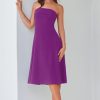 31o67hngoHL.jpg Womens Cocktail Dress Strapless Tube Formal Wedding Guest Prom Party Dress