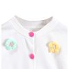 31pyLLKXohL.jpg Toddler Girl's Cute 2 Piece Outfits Floral Applique Knit Tee Pleated Skirt Set
