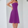 31unWn4KNNL.jpg Womens Cocktail Dress Strapless Tube Formal Wedding Guest Prom Party Dress