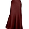 Women's Elegant High Waist Maxi Skirt Cocktail Party Wedding Long Skirts