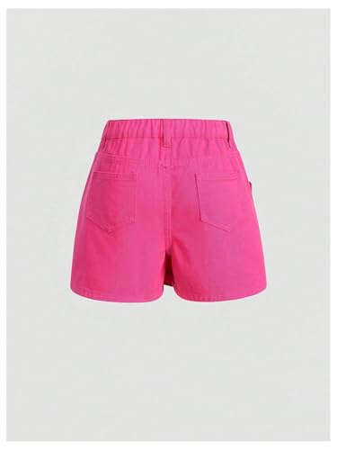 Girl's Wrap Denim Skorts High Waisted Asymmetrical Hem Skirt Shorts