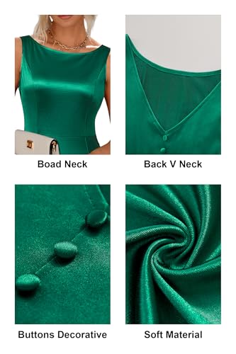 Womens 2025 Wedding Guest Bridesmaid Sleeveless Back V Neck Cocktail Party Formal Evening Gowns Long Maxi Dress