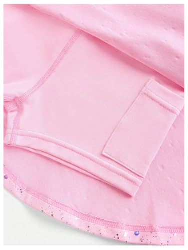 411XI6ISBoL.jpg Toddler Girl's Glitter Flared Tennis Golf Skirt Athletic Butterfly Ruffle School Skirts with Pockets