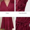 Womens 2025 Summer Wedding Guest Bridesmaid V Neck Sleeveless Long Formal Evening Party Maxi Dress