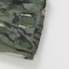 Toddler Girl's Camo Print Mini Cargo Skirt Elastic High Waist Flap Pocket Casual Mini Skirts