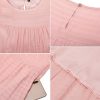 Women's 2024 Summer Midi Dresses Sleeveless Crewneck Beach Boho Casual Loose Long Flowy Tiered Sundress with Pockets