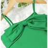 Girl's 2 Piece Set Bow Knot Cami Top Skorts Outfits