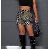 41E3BnC03aL.jpg Women's Plus Size Y2K Mini Denim Skirt High Waist Bodycon Cargo Skirts with Flap Pocket