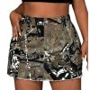 41GfKLv1dSL.jpg Women's Plus Size Y2K Mini Denim Skirt High Waist Bodycon Cargo Skirts with Flap Pocket