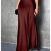 Women's Elegant High Waist Maxi Skirt Cocktail Party Wedding Long Skirts