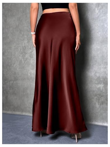 Women's Elegant High Waist Maxi Skirt Cocktail Party Wedding Long Skirts