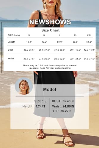 41JISacIzL.jpg Women's 2024 Summer Sundresses Casual Beach Vacation Outfits Long Flowy Sleeveless Tank Maxi Dress with Pockets