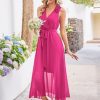 41PgTcM2mL.jpg Womens 2025 Summer Wedding Guest Bridesmaid V Neck Sleeveless Long Formal Evening Party Maxi Dress