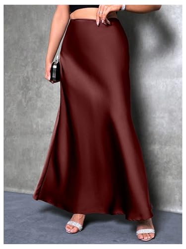 Women's Elegant High Waist Maxi Skirt Cocktail Party Wedding Long Skirts