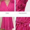 41RK56WI9UL.jpg Womens 2025 Summer Wedding Guest Bridesmaid V Neck Sleeveless Long Formal Evening Party Maxi Dress