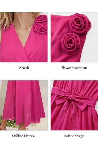 41RK56WI9UL.jpg Womens 2025 Summer Wedding Guest Bridesmaid V Neck Sleeveless Long Formal Evening Party Maxi Dress
