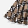 41Rq8G59RfL.jpg Girl's 2 Piece Outfits Cartoon Print Cami Top and Plaid Skater Skirt Set