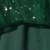 41WD9iKGqoL.jpg Girl's V Neck Ruffle Sleeve A Line Dress High Waist Mesh Tulle Dress