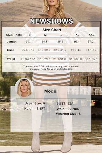41WmhnbLziL.jpg Women's Winter Sweater Dress 2024 Striped Long Sleeve Lapel Collar Chunky Knit Slouchy Oversized Sweaters
