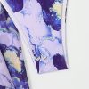 41ZCfnhd9XL.jpg Women's 3 Piece Halter Triangle Bikini Marble Print Swimsuits and Coverup Skirt
