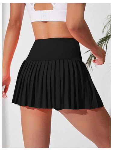 Women's Pleated Tennis Skirts High Waisted Golf Badminton Workout A Line Athletic Skorts