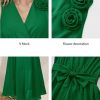 Womens 2025 Summer Wedding Guest Bridesmaid V Neck Sleeveless Long Formal Evening Party Maxi Dress