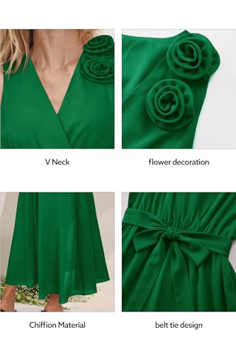 Womens 2025 Summer Wedding Guest Bridesmaid V Neck Sleeveless Long Formal Evening Party Maxi Dress