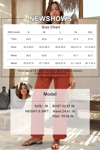Womens Summer 2 Piece Outfits Ribbed Knit Tank Tops Wide Leg Pants Lounge Set Matching Tracksuit 2024 Spring Fashion