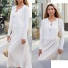 41jTMLdfXTL.jpg Newshows Cropped Cardigan Sweaters for Women 2025 Crew Neck Button Down Open Front Knit Bolero Shrugs