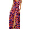 Women Summer 2025 Maxi Dress Vacation Floral Spaghetti Strap Spring Casual Boho Split Beach Long Flowy Sundress