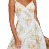 Women's Summer Dress 2025 Spaghetti Strap Sleeveless V Neck Casual Swing Sundress with Pockets