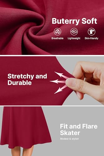 Womens 2025 Summer Teacher Work Modest Dresses Ultra Soft Short Sleeve Midi Old Money Clothes Business Casual Dress