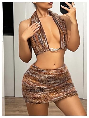 Women's Tie Dye Low Rise Mini Skirt Distressed Party Club Bodycon Skirts