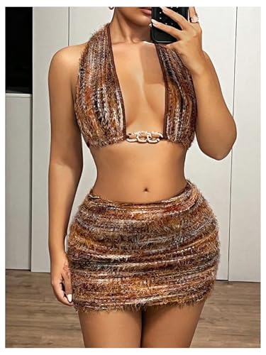 Women's Tie Dye Low Rise Mini Skirt Distressed Party Club Bodycon Skirts