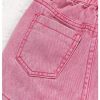 Girl's Wrap Button Front Asymmetrical Hem Denim Skort High Waist Skirt Shorts