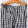 Women's Plus Size Plaid Ruffle Knee Length Dress 3D Floral A Line Tank Dresses
