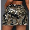 51QOx33j4L.jpg Women's Plus Size Y2K Mini Denim Skirt High Waist Bodycon Cargo Skirts with Flap Pocket