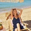 51Qqk2YfUCL.jpg Women's 2025 Summer Dress Spaghetti Strap Casual Boho Beach Vacation Outfits Drawstring Ruffle Hem Sundress Trendy