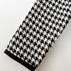 Girl's 2 Piece Houndstooth Outfits Tweed Jacket and Skirt Set Tea Party Suits