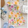 51aeyZiNPJL.jpg Women's Floral Strapless Bodycon Mini Dress Sleeveless Summer Beach Tube Dresses
