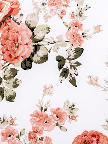 51ap3WSujqL.jpg Girl's 2 Piece Floral Print Tank & Skirt Set Ruffle Sleeve Tanks and Wrap Front Skirts Summer Outfits